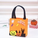 Halloween Felt Handbag Funny Children's Candy Storage Bag Witch Pumpkin Felt Gift Bag