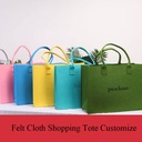 Spot wholesale felt tote bags with large capacity letters, felt cloth bags, gift bags, simple felt tote bags